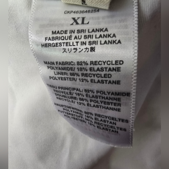 NWOT Madewell Second Wave Square Tank One Piece Swimsuit- Tropical Floral, XL - Picture 9 of 11